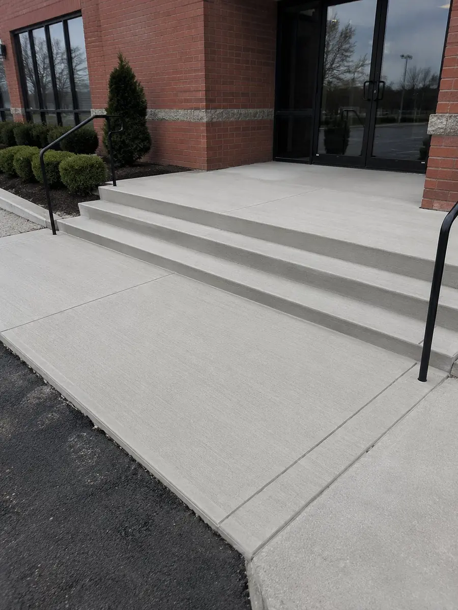 Commercial concrete entry steps in Novi, MI